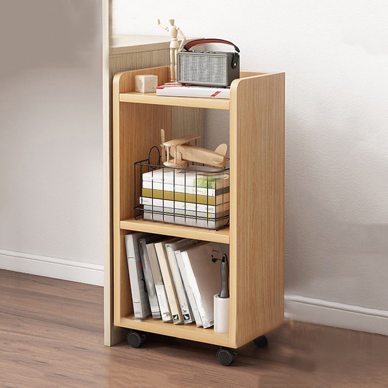 Wooden Bookcase Contemporary Style Book Shelf for Home Office 11.8"L x 9.4"W x 26"H Natural Clearhalo 'Bookcases' 'furn' 'furn_bookcases' 'Furniture' 'furniture_bookcases' 'Office Furniture' 4859436