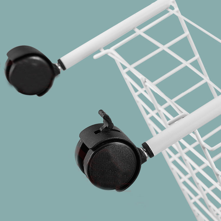 Modern Style Steel Bookshelf Open Shelf Bookcase with Caster Wheels Clearhalo 'Bookcases' 'furn' 'furn_bookcases' 'Furniture' 'furniture_bookcases' 'Office Furniture' 4859463