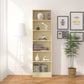 Contemporary Style Bookcase Closed Back Bookshelf for Home Office Study Room Clearhalo 'Bookcases' 'furn' 'furn_bookcases' 'Furniture' 'furniture_bookcases' 'Office Furniture' 4859472