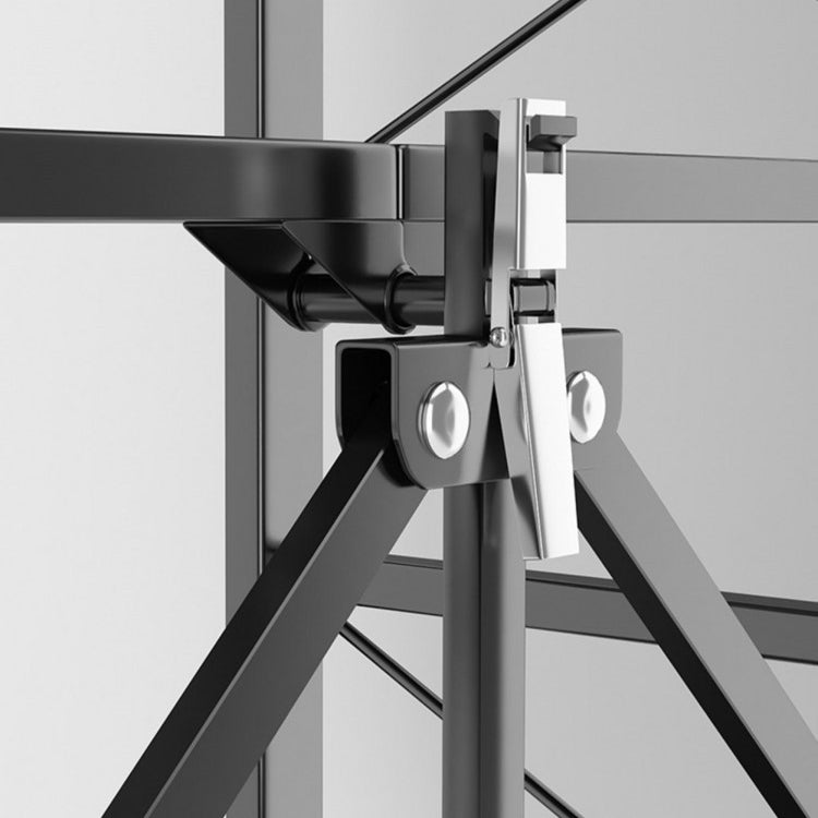 Folding Steel Industrial Etagere Bookshelf Open Bookshelf with Caster Wheels Clearhalo 'Bookcases' 'furn' 'furn_bookcases' 'Furniture' 'furniture_bookcases' 'Office Furniture' 4859552