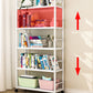 Industrial Steel Etagere Bookshelf Vertical Open Bookshelf with Caster Wheels Clearhalo 'Bookcases' 'furn' 'furn_bookcases' 'Furniture' 'furniture_bookcases' 'Office Furniture' 4859594