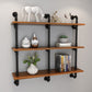Brown Bookshelf Industrial Style Wall Mounted Bookcase for Home Office Clearhalo 'Bookcases' 'furn' 'furn_bookcases' 'Furniture' 'furniture_bookcases' 'Office Furniture' 4859609