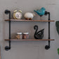 Brown Bookshelf Industrial Style Wall Mounted Bookcase for Home Office Clearhalo 'Bookcases' 'furn' 'furn_bookcases' 'Furniture' 'furniture_bookcases' 'Office Furniture' 4859611