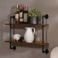 Brown Bookshelf Industrial Style Wall Mounted Bookcase for Home Office Clearhalo 'Bookcases' 'furn' 'furn_bookcases' 'Furniture' 'furniture_bookcases' 'Office Furniture' 4859612