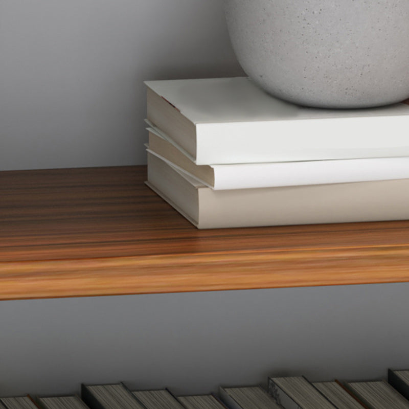 Brown Bookshelf Industrial Style Wall Mounted Bookcase for Home Office Clearhalo 'Bookcases' 'furn' 'furn_bookcases' 'Furniture' 'furniture_bookcases' 'Office Furniture' 4859619