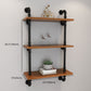 Brown Bookshelf Industrial Style Wall Mounted Bookcase for Home Office Clearhalo 'Bookcases' 'furn' 'furn_bookcases' 'Furniture' 'furniture_bookcases' 'Office Furniture' 4859630