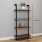 Brown Bookshelf Industrial Style Wall Mounted Bookcase for Home Office Clearhalo 'Bookcases' 'furn' 'furn_bookcases' 'Furniture' 'furniture_bookcases' 'Office Furniture' 4859635