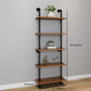 Brown Bookshelf Industrial Style Wall Mounted Bookcase for Home Office Clearhalo 'Bookcases' 'furn' 'furn_bookcases' 'Furniture' 'furniture_bookcases' 'Office Furniture' 4859636