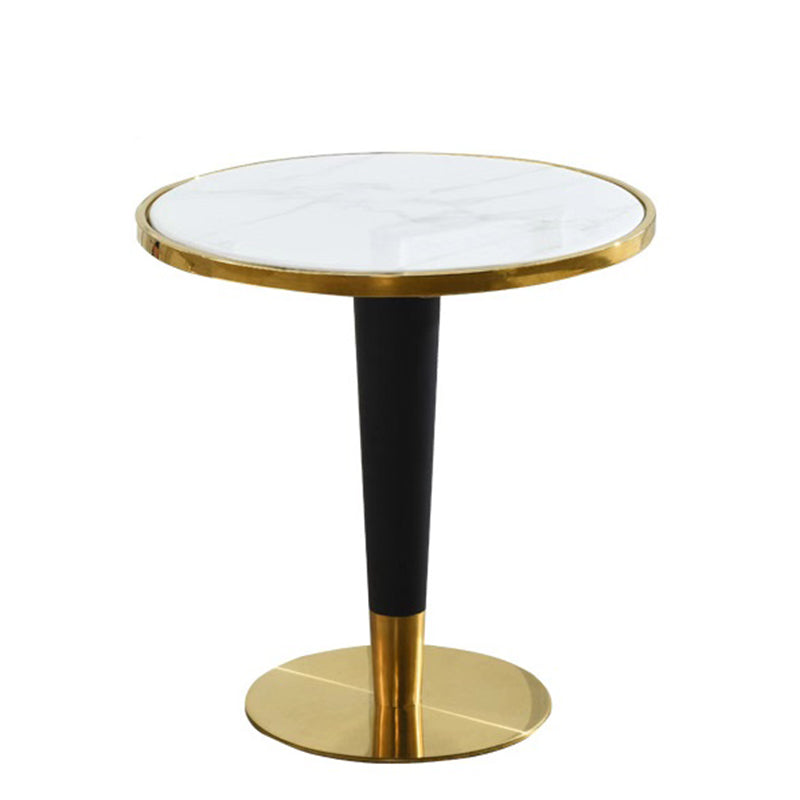 Glam Style Sintered Stone Dining Set 1/2/3/4/5 Pieces Dining Set for Dining Areas White 31"L x 31"W Clearhalo 'Dining Room Sets' 'Dining Tables & Seating' 'dining_room_set' 'furn' 'furn_dining_room_set' 'Furniture' 'furniture_dining_room_set' 'Kitchen & Dining Furniture' 4859639