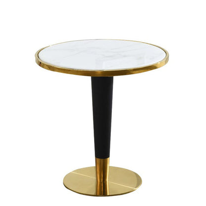 Glam Style Sintered Stone Dining Set 1/2/3/4/5 Pieces Dining Set for Dining Areas White 31"L x 31"W Clearhalo 'Dining Room Sets' 'Dining Tables & Seating' 'dining_room_set' 'furn' 'furn_dining_room_set' 'Furniture' 'furniture_dining_room_set' 'Kitchen & Dining Furniture' 4859639