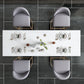 Modern Bar Table 42-inch Height White Artificial Marble Top and Metal Base Bistro Table Clearhalo 'Bar Furniture' 'Bar Tables' 'bar_tables' 'furn' 'furn_bar_tables' 'Furniture' 'furniture_bar_tables' 'Kitchen & Dining Furniture' 4859684