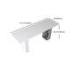 Stone Bar Dining Table Modern Rectangle Bar Table with Double Pedestal for Kitchen Clearhalo 'Bar Furniture' 'Bar Tables' 'bar_tables' 'furn' 'furn_bar_tables' 'Furniture' 'furniture_bar_tables' 'Kitchen & Dining Furniture' 4859710