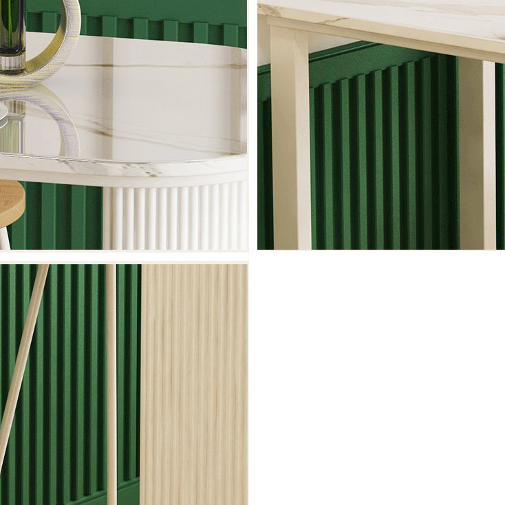 Modern Steel Bar Dining Table with Stone Top White Indoor Bistro Table Fixed Table Clearhalo 'Bar Furniture' 'Bar Tables' 'bar_tables' 'furn' 'furn_bar_tables' 'Furniture' 'furniture_bar_tables' 'Kitchen & Dining Furniture' 4861350