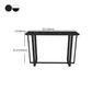 Industrial Black Iron Bar Dining Table Stone Top Indoor Bistro Table with Footrest Clearhalo 'Bar Furniture' 'Bar Tables' 'bar_tables' 'furn' 'furn_bar_tables' 'Furniture' 'furniture_bar_tables' 'Kitchen & Dining Furniture' 4861383