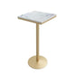 Stone Bar Dining Table Glam Bar Table with Pedestal for Dining Room Square Without Chairs Clearhalo 'Bar Furniture' 'Bar Tables' 'bar_tables' 'furn' 'furn_bar_tables' 'Furniture' 'furniture_bar_tables' 'Kitchen & Dining Furniture' 4861533