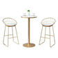 Stone Bar Dining Table Glam Bar Table with Pedestal for Dining Room Clearhalo 'Bar Furniture' 'Bar Tables' 'bar_tables' 'furn' 'furn_bar_tables' 'Furniture' 'furniture_bar_tables' 'Kitchen & Dining Furniture' 4861536