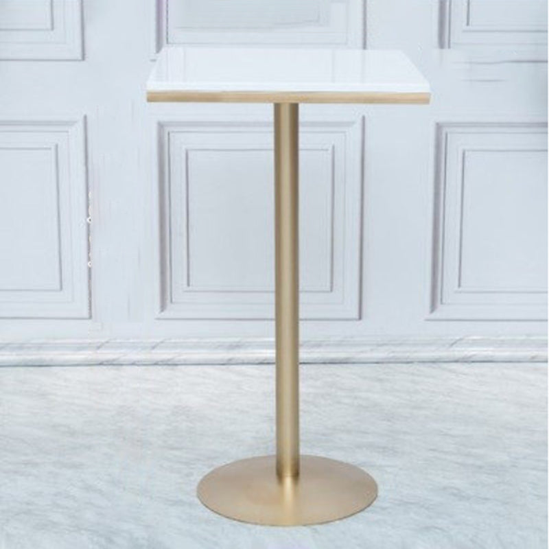 Stone Bar Dining Table Glam Bar Table with Pedestal for Dining Room Clearhalo 'Bar Furniture' 'Bar Tables' 'bar_tables' 'furn' 'furn_bar_tables' 'Furniture' 'furniture_bar_tables' 'Kitchen & Dining Furniture' 4861541