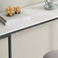 White Top Bar Table Traditional Luxury Rectangle Bar Table with Trestle Base Clearhalo 'Bar Furniture' 'Bar Tables' 'bar_tables' 'furn' 'furn_bar_tables' 'Furniture' 'furniture_bar_tables' 'Kitchen & Dining Furniture' 4861559