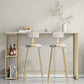White Top Bar Table Traditional Luxury Rectangle Bar Table with Trestle Base Clearhalo 'Bar Furniture' 'Bar Tables' 'bar_tables' 'furn' 'furn_bar_tables' 'Furniture' 'furniture_bar_tables' 'Kitchen & Dining Furniture' 4861566