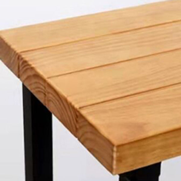 Industrial Bar Dining Table Solid Wood Bar Dining Table with Trestle Base Clearhalo 'Bar Furniture' 'Bar Tables' 'bar_tables' 'furn' 'furn_bar_tables' 'Furniture' 'furniture_bar_tables' 'Kitchen & Dining Furniture' 4861575