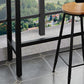 Industrial Bar Dining Table Solid Wood Bar Dining Table with Trestle Base Clearhalo 'Bar Furniture' 'Bar Tables' 'bar_tables' 'furn' 'furn_bar_tables' 'Furniture' 'furniture_bar_tables' 'Kitchen & Dining Furniture' 4861578