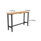 Industrial Bar Dining Table Solid Wood Bar Dining Table with Trestle Base Clearhalo 'Bar Furniture' 'Bar Tables' 'bar_tables' 'furn' 'furn_bar_tables' 'Furniture' 'furniture_bar_tables' 'Kitchen & Dining Furniture' 4861584