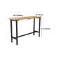 Industrial Bar Dining Table Solid Wood Bar Dining Table with Trestle Base Clearhalo 'Bar Furniture' 'Bar Tables' 'bar_tables' 'furn' 'furn_bar_tables' 'Furniture' 'furniture_bar_tables' 'Kitchen & Dining Furniture' 4861587