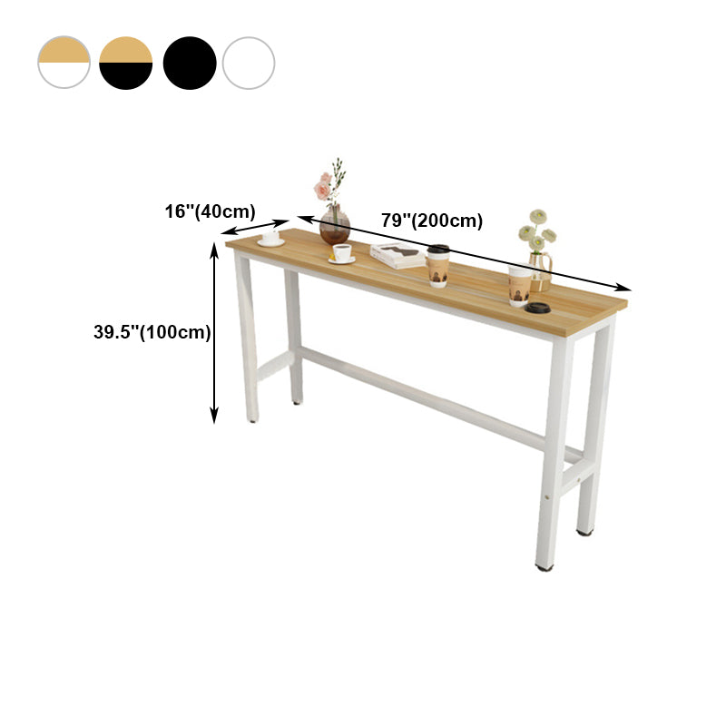 Modern Bar Dining Table Rectangle Bar Dining Table with Trestle Base Clearhalo 'Bar Furniture' 'Bar Tables' 'bar_tables' 'furn' 'furn_bar_tables' 'Furniture' 'furniture_bar_tables' 'Kitchen & Dining Furniture' 4861609