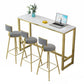 Modern Bar Dining Table Rectangle Bar Table with Trestle Base Clearhalo 'Bar Furniture' 'Bar Tables' 'bar_tables' 'furn' 'furn_bar_tables' 'Furniture' 'furniture_bar_tables' 'Kitchen & Dining Furniture' 4861672