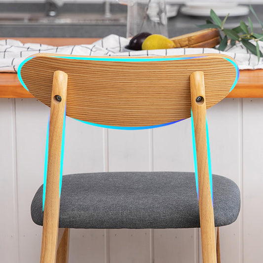 Scandinavian Matte Finish Upholstered Counter Height Stool Home Solid Wood Bar Stool Clearhalo 'Bar Furniture' 'Bar Stools' 'bar_stools' 'furn' 'furn_bar_stools' 'Furniture' 'furniture_bar_stools' 'Kitchen & Dining Furniture' 4861751