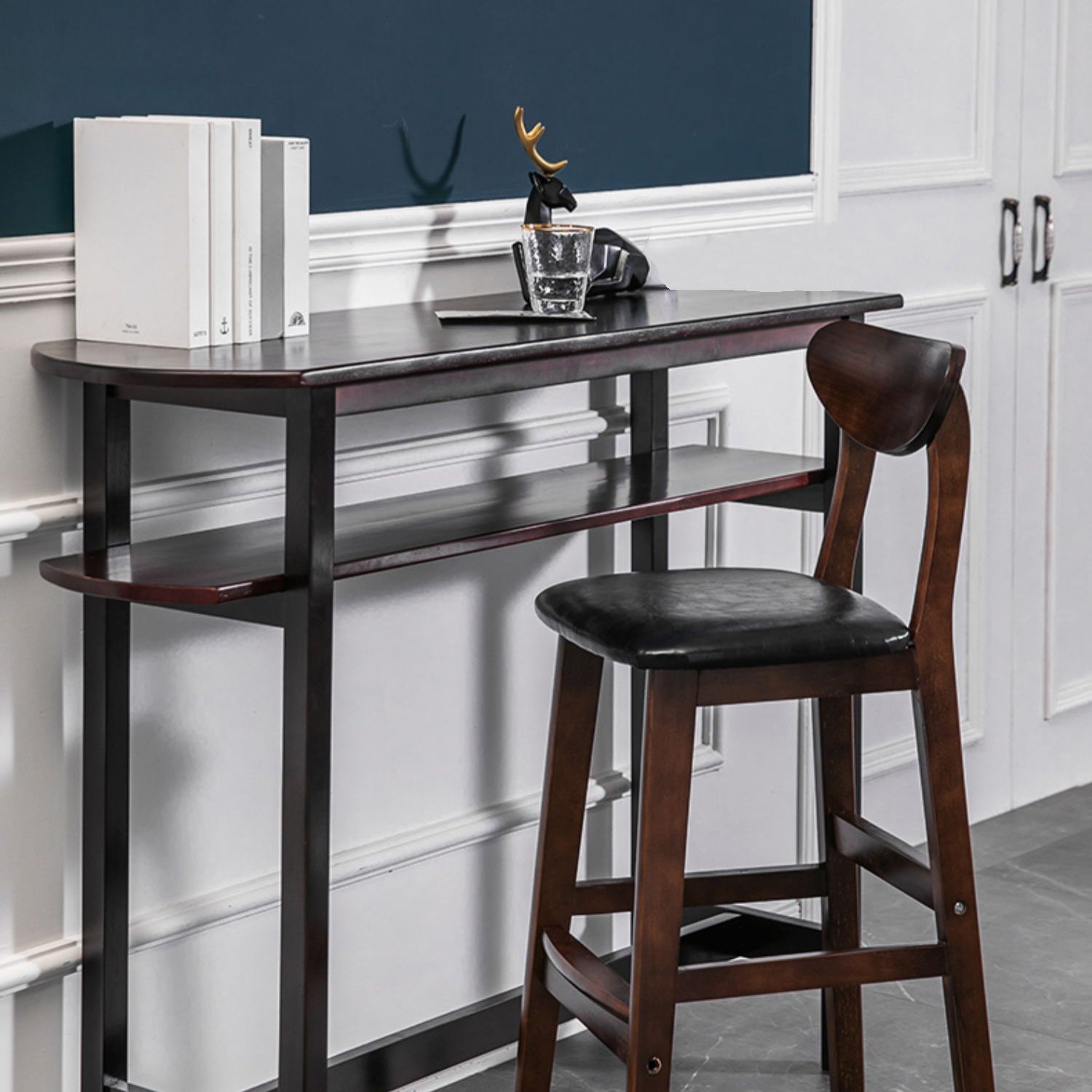 Scandinavian Matte Finish Upholstered Counter Height Stool Home Solid Wood Bar Stool Clearhalo 'Bar Furniture' 'Bar Stools' 'bar_stools' 'furn' 'furn_bar_stools' 'Furniture' 'furniture_bar_stools' 'Kitchen & Dining Furniture' 4861762