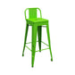 Industrial Footrest Iron Bar Stool Matte Finish Restaurant Stool Clearhalo 'Bar Furniture' 'Bar Stools' 'bar_stools' 'furn' 'furn_bar_stools' 'Furniture' 'furniture_bar_stools' 'Kitchen & Dining Furniture' 4861817