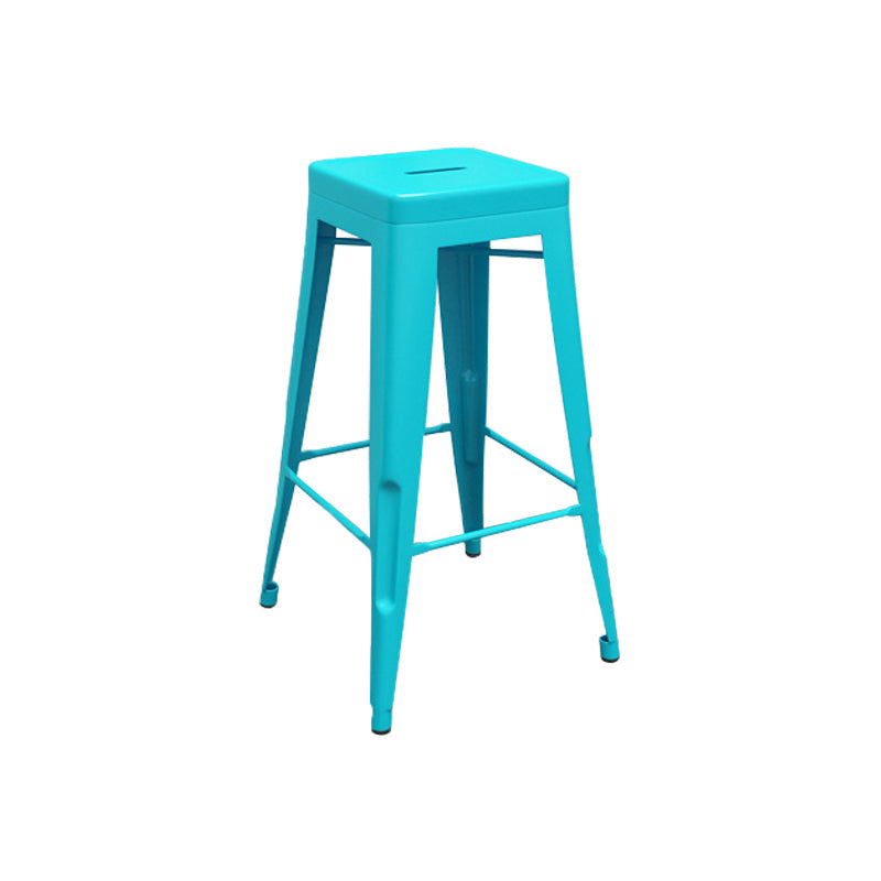 Industrial Stackable Iron Bar Stool Matte Finish 30-inch Home Stool Clearhalo 'Bar Furniture' 'Bar Stools' 'bar_stools' 'furn' 'furn_bar_stools' 'Furniture' 'furniture_bar_stools' 'Kitchen & Dining Furniture' 4861832