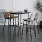 Scandinavian Matte Finish Leather Barstool Footrest Coffee Shop Stool Clearhalo 'Bar Furniture' 'Bar Stools' 'bar_stools' 'furn' 'furn_bar_stools' 'Furniture' 'furniture_bar_stools' 'Kitchen & Dining Furniture' 4861845