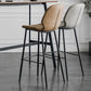 Scandinavian Matte Finish Leather Barstool Footrest Coffee Shop Stool Clearhalo 'Bar Furniture' 'Bar Stools' 'bar_stools' 'furn' 'furn_bar_stools' 'Furniture' 'furniture_bar_stools' 'Kitchen & Dining Furniture' 4861859