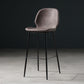 Scandinavian Matte Finish Leather Barstool Footrest Coffee Shop Stool Dark Brown 1 Piece Bar Stool(30"H) Clearhalo 'Bar Furniture' 'Bar Stools' 'bar_stools' 'furn' 'furn_bar_stools' 'Furniture' 'furniture_bar_stools' 'Kitchen & Dining Furniture' 4861872