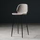 Scandinavian Matte Finish Leather Barstool Footrest Coffee Shop Stool Light Gray 1 Piece Bar Stool(30"H) Clearhalo 'Bar Furniture' 'Bar Stools' 'bar_stools' 'furn' 'furn_bar_stools' 'Furniture' 'furniture_bar_stools' 'Kitchen & Dining Furniture' 4861899