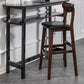 Scandinavian Footrest Solid Wood Bar Stool Low Back Home Stool Clearhalo 'Bar Furniture' 'Bar Stools' 'bar_stools' 'furn' 'furn_bar_stools' 'Furniture' 'furniture_bar_stools' 'Kitchen & Dining Furniture' 4861926