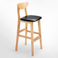 Scandinavian Footrest Solid Wood Bar Stool Low Back Home Stool Clearhalo 'Bar Furniture' 'Bar Stools' 'bar_stools' 'furn' 'furn_bar_stools' 'Furniture' 'furniture_bar_stools' 'Kitchen & Dining Furniture' 4861933
