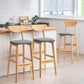 Scandinavian Footrest Solid Wood Bar Stool Low Back Home Stool Clearhalo 'Bar Furniture' 'Bar Stools' 'bar_stools' 'furn' 'furn_bar_stools' 'Furniture' 'furniture_bar_stools' 'Kitchen & Dining Furniture' 4861942