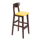 Scandinavian Footrest Solid Wood Bar Stool Low Back Home Stool Yellow Brown 1 Piece Clearhalo 'Bar Furniture' 'Bar Stools' 'bar_stools' 'furn' 'furn_bar_stools' 'Furniture' 'furniture_bar_stools' 'Kitchen & Dining Furniture' 4861967