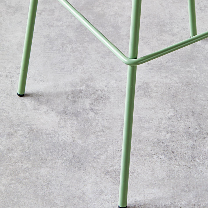 Contemporary Matte Finish Metal Bar Stool Footrest Milk Tea Shop Stool Clearhalo 'Bar Furniture' 'Bar Stools' 'bar_stools' 'furn' 'furn_bar_stools' 'Furniture' 'furniture_bar_stools' 'Kitchen & Dining Furniture' 4861996