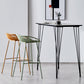 Contemporary Matte Finish Metal Bar Stool Footrest Milk Tea Shop Stool Clearhalo 'Bar Furniture' 'Bar Stools' 'bar_stools' 'furn' 'furn_bar_stools' 'Furniture' 'furniture_bar_stools' 'Kitchen & Dining Furniture' 4861999
