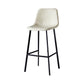 Scandinavian Bristol Low Back Stool Matte Finish Leather Barstool Clearhalo 'Bar Furniture' 'Bar Stools' 'bar_stools' 'furn' 'furn_bar_stools' 'Furniture' 'furniture_bar_stools' 'Kitchen & Dining Furniture' 4862064