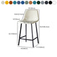 Scandinavian Bristol Low Back Stool Matte Finish Leather Barstool Clearhalo 'Bar Furniture' 'Bar Stools' 'bar_stools' 'furn' 'furn_bar_stools' 'Furniture' 'furniture_bar_stools' 'Kitchen & Dining Furniture' 4862148