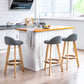 Scandinavian Coffee Shop Low Back Stool Matte Finish Upholstered Bar Stools Clearhalo 'Bar Furniture' 'Bar Stools' 'bar_stools' 'furn' 'furn_bar_stools' 'Furniture' 'furniture_bar_stools' 'Kitchen & Dining Furniture' 4862152
