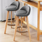 Scandinavian Coffee Shop Low Back Stool Matte Finish Upholstered Bar Stools Clearhalo 'Bar Furniture' 'Bar Stools' 'bar_stools' 'furn' 'furn_bar_stools' 'Furniture' 'furniture_bar_stools' 'Kitchen & Dining Furniture' 4862166