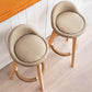 Scandinavian Coffee Shop Low Back Stool Matte Finish Upholstered Bar Stools Clearhalo 'Bar Furniture' 'Bar Stools' 'bar_stools' 'furn' 'furn_bar_stools' 'Furniture' 'furniture_bar_stools' 'Kitchen & Dining Furniture' 4862168