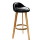 Scandinavian Coffee Shop Low Back Stool Matte Finish Upholstered Bar Stools Black 1 Piece Clearhalo 'Bar Furniture' 'Bar Stools' 'bar_stools' 'furn' 'furn_bar_stools' 'Furniture' 'furniture_bar_stools' 'Kitchen & Dining Furniture' 4862173
