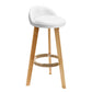 Scandinavian Coffee Shop Low Back Stool Matte Finish Upholstered Bar Stools White 1 Piece Clearhalo 'Bar Furniture' 'Bar Stools' 'bar_stools' 'furn' 'furn_bar_stools' 'Furniture' 'furniture_bar_stools' 'Kitchen & Dining Furniture' 4862176